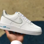 Nike Air Force 1 '07 White Blue Low-Top Casual Sneakers DR0142-100