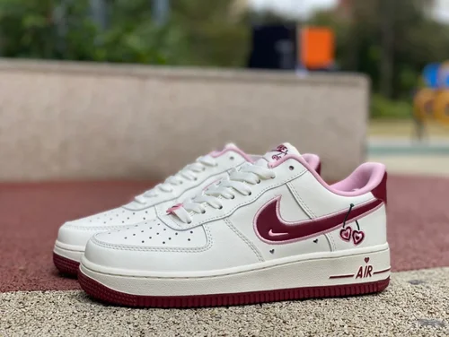 Nike Air Force 1 AF1 White Pink Valentine's Day Pure Original Version FD4616-161