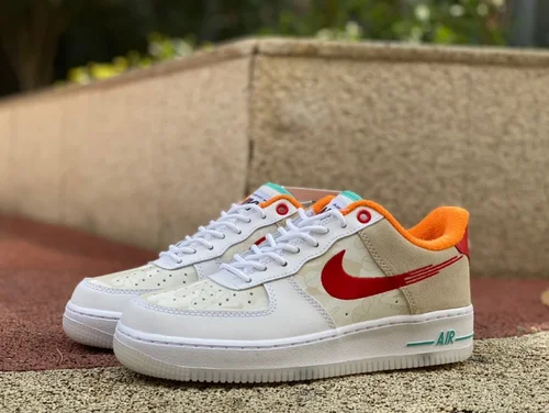 Nike Air Force 1 White Orange Rabbit Year FD4205-1