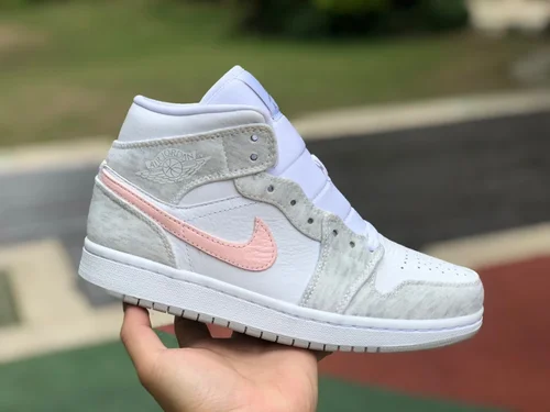 Air Jordan 1 Mid SE White Grey Pink DN4045-001