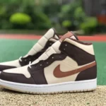 Air Jordan 1 Mid DO6699-200 Basalt Brown Retro Basketball Shoes