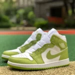 Air Jordan 1 Mid SE White Green Snake DV2959-113