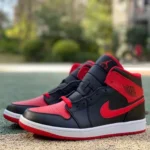 Air Jordan 1 Mid Black Red DQ8426-060