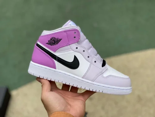 Air Jordan 1 Mid GS White Pink DQ8423-501