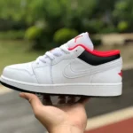 Air Jordan 1 Low 553560-160 Black White Red Retro