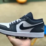 Air Jordan 1 Low 553558-414 Navy Blue Black Pink Retro