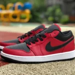 Air Jordan 1 Low 553558-605 Red Black Gym Red Retro