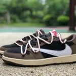 Travis Scott x Air Jordan 1 Low CQ42277-001 Brown Strap Reverse Swoosh