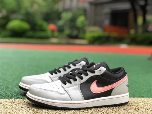 Air Jordan 1 Low 553558-062 White Black Pink Retro