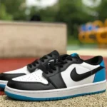 Air Jordan 1 Low CZ0790-104 Black White Blue UNC Retro