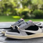 Travis Scott x Air Jordan 1 Low DM7866-010 Grey Black Reverse Swoosh