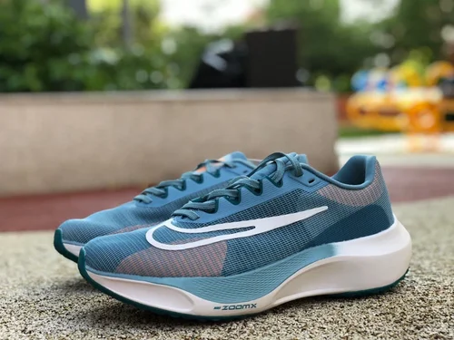 Nike Zoom Fly 5 Blue Grey Marathon Running Shoes DM8968-400