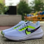 Nike Air Zoom Pegasus 39 White Fluorescent Green Running Shoes DX1627-100