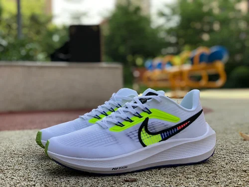 Nike Air Zoom Pegasus 39 White Fluorescent Green Running Shoes DX1627-100