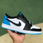 Air Jordan 1 Low CZ0790-104 Black White Blue UNC Retro