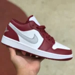 Air Jordan 1 Low 553560-615 Bordeaux Red Retro