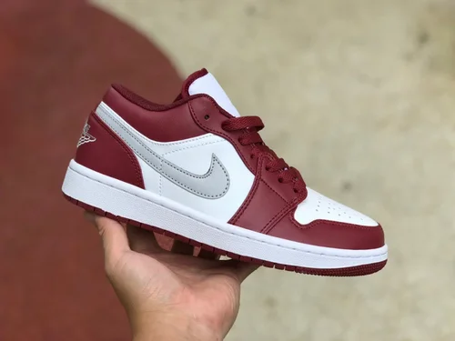 Air Jordan 1 Low 553560-615 Bordeaux Red Retro