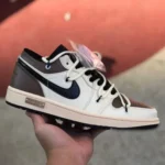 Air Jordan 1 Low 553558-062 White Brown Mocha Strap Retro