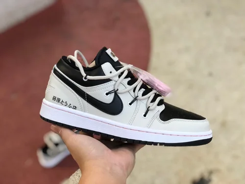 Air Jordan 1 Low 553558-062 White Black Pink Strap Retro