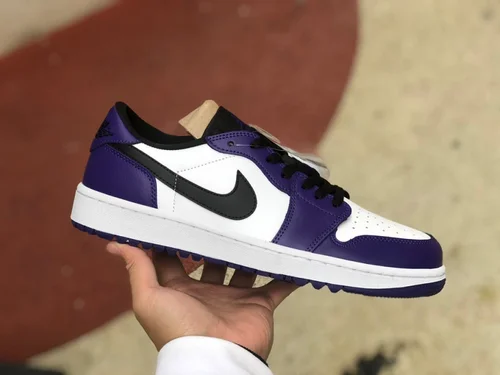 Air Jordan 1 Low Golf DD9315-105 White Purple Retro