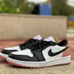 Air Jordan 1 Low Golf DD9315-106 Black White Pink Retro