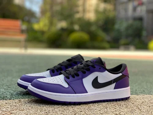 Air Jordan 1 Low Golf DD9315-105 White Purple Retro