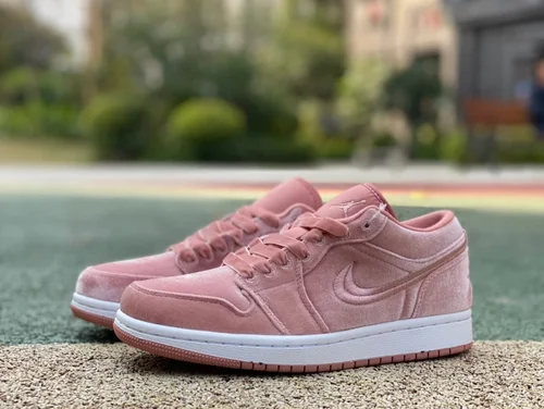 Air Jordan 1 Low DQ8396-600 Pink Velvet Womens Retro