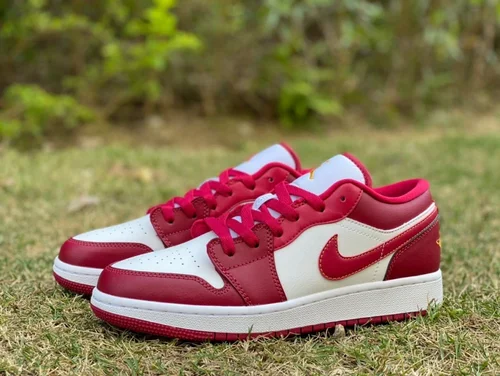 Air Jordan 1 Low 553560-607 White Red Womens Retro