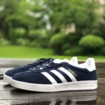 GUCCI x Adidas Originals Gazelle Low-Top Sneakers in White & Royal Blue