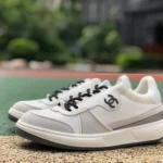 CHANEL 22 Panda Sneakers in Grey and White