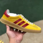 GUCCI x Adidas Originals Gazelle Low-Top Sneakers in Yellow & Red