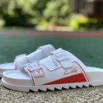 Louis Vuitton 2022 Summer White Red Slides