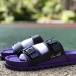 Louis Vuitton 2022 Summer Black Purple Slides