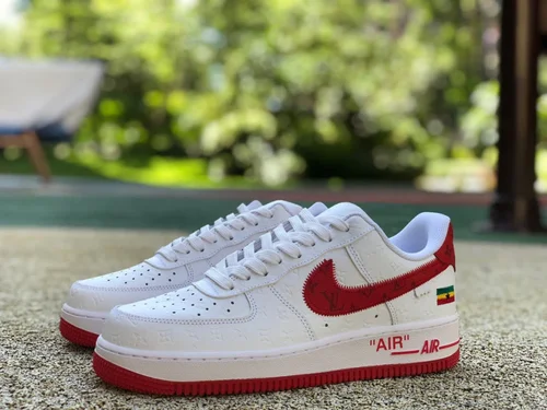 Louis Vuitton x Nike Air Force 1 LV AF1 White Red