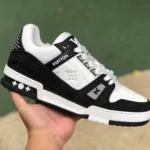 Louis Vuitton Trainer Black White Low Bulk Order