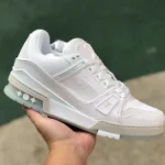 Louis Vuitton Trainer White Canvas Low