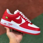 Louis Vuitton x Nike Air Force 1 Low White Red