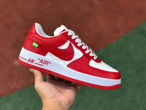 Louis Vuitton x Nike Air Force 1 Low White Red