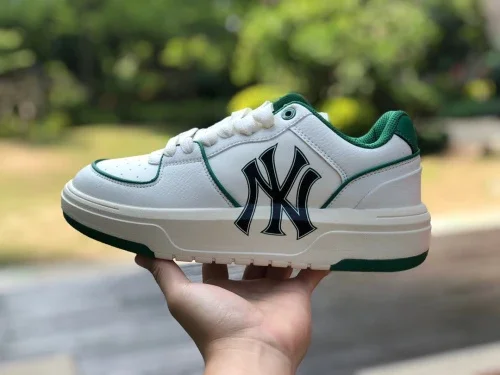 MLB White Green NY Yankees Casual Shoes 3ASXCA12N