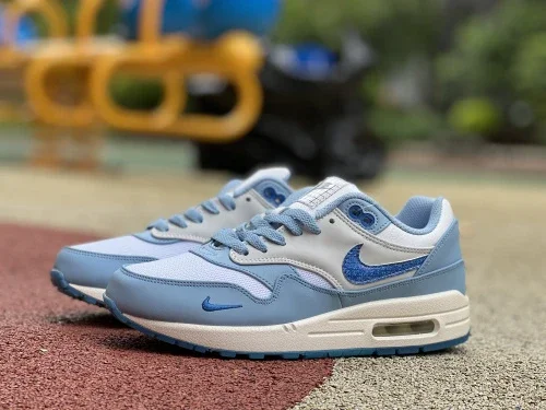 Nike Air Max 1 Premium Blueprint Ice Blue Running Shoes DR0448-100