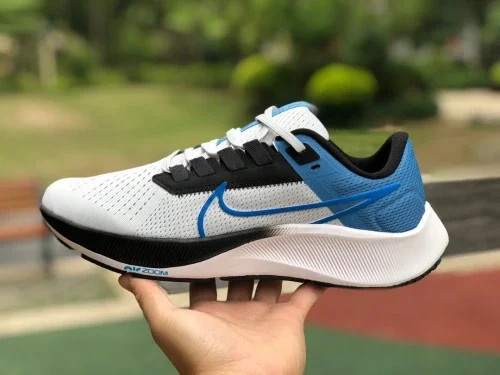 Nike Air Zoom Pegasus 38 White Blue Running Shoes CW7356-009