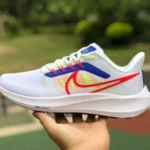 Nike Air Zoom Pegasus 38 White Blue Red Running Shoes DX3354-100