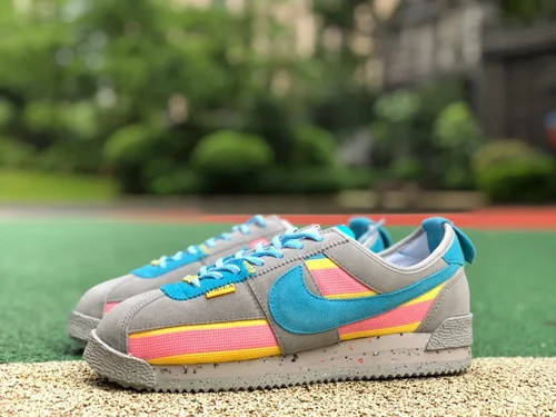 Union x Nike Cortez Grey Blue Retro Sneakers DR1413-002