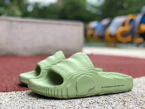 Adidas Adilette 22 Green Slides GX6946