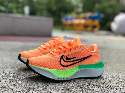 Nike Zoom Fly 5 Orange Green White Marathon Running Shoes DM8974-800