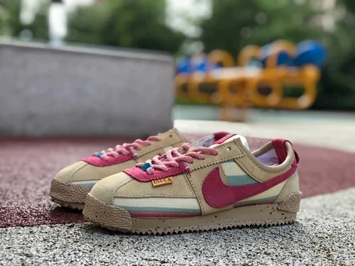 Union x Nike Cortez Brown Pink Retro Sneakers DR1413-200