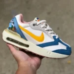 Nike Air Max Dawn White Blue Yellow Running Shoes DV1488-172