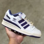 Adidas Forum 84 Low Beige Purple Retro Sneakers GX4535