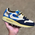 Nike Air Max 1 Travis Scott TS Reverse Swoosh Black Yellow Blue DO9392-600