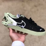 Acronym x Nike Blazer Low Black Green - Deconstructed Sneakers